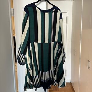 Sunday in Brooklyn Striped Over the Knee Dress